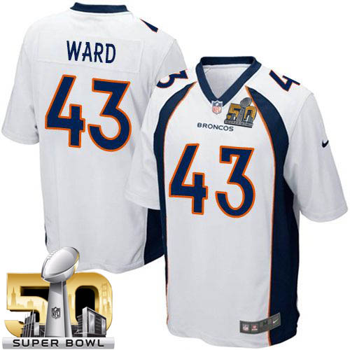 Nike Broncos #43 T.J. Ward White Super Bowl 50 Youth Stitched NFL New Elite Jersey