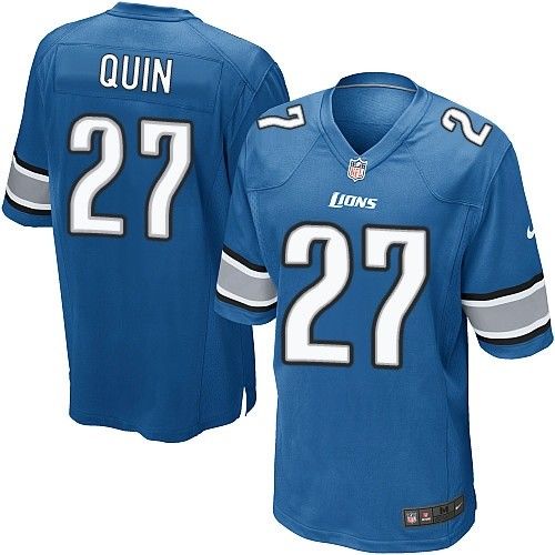 Nike Lions #27 Glover Quin Light Blue Team Color Youth Stitched NFL Elite Jersey