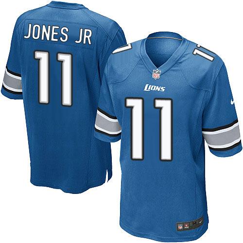 Nike Lions #11 Marvin Jones Jr Light Blue Team Color Youth Stitched NFL Elite Jersey