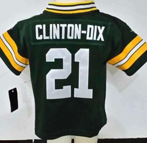 Toddler Nike Packers #21 Ha Ha Clinton-Dix Green Team Color Stitched NFL Elite Jersey