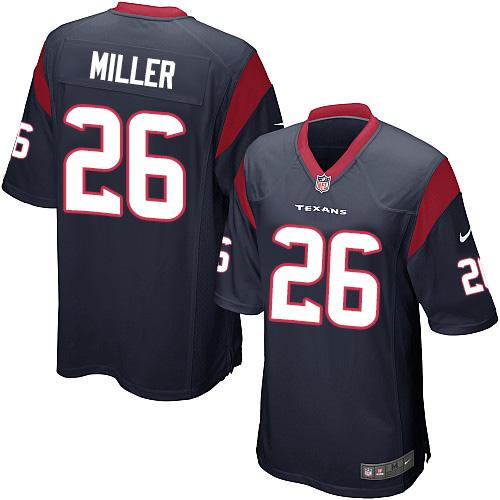 Nike Texans #26 Lamar Miller Navy Blue Team Color Youth Stitched NFL Elite Jersey
