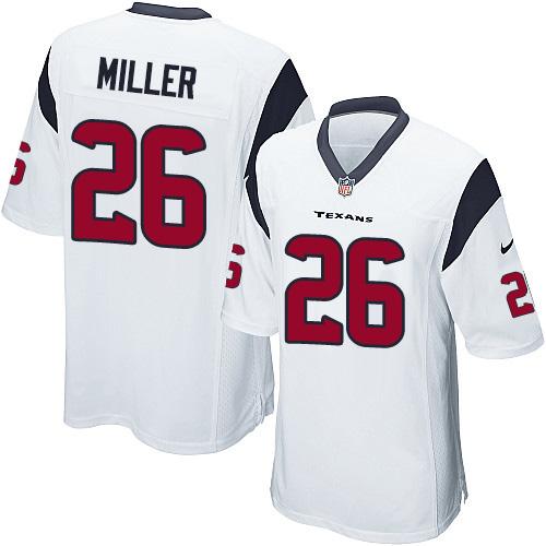 Nike Texans #26 Lamar Miller White Youth Stitched NFL Elite Jersey