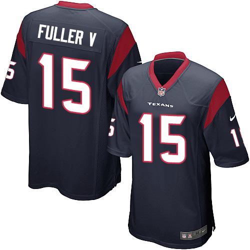 Nike Texans #15 Will Fuller V Navy Blue Team Color Youth Stitched NFL Elite Jersey