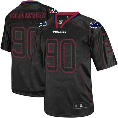 Nike Texans #90 Jadeveon Clowney Lights Out Black Youth Stitched NFL Elite Jersey