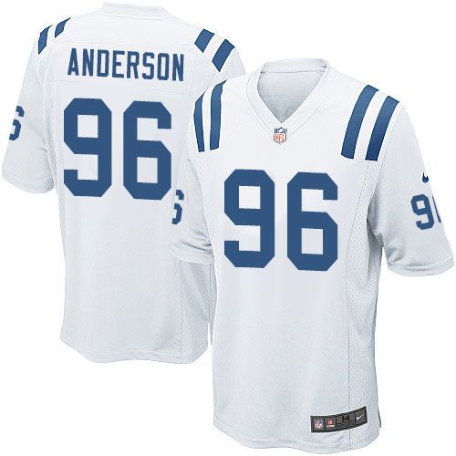 Nike Colts #96 Henry Anderson White Youth Stitched NFL Elite Jersey