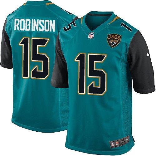 Nike Jaguars #15 Allen Robinson Teal Green Team Color Youth Stitched NFL Elite Jersey