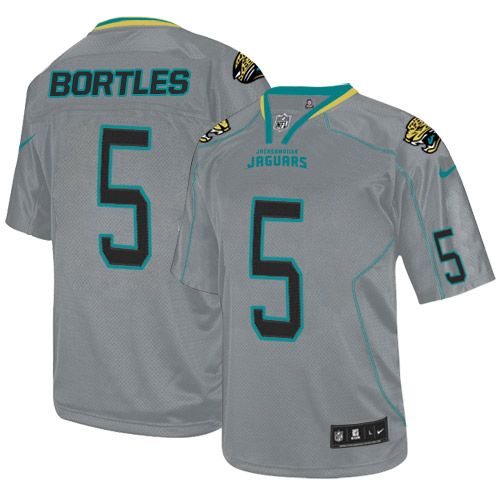 Nike Jaguars #5 Blake Bortles Lights Out Grey Youth Stitched NFL Elite Jersey