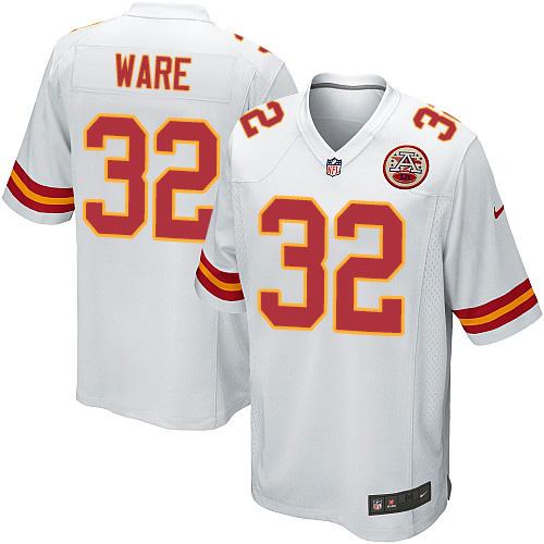 Nike Chiefs #32 Spencer Ware White Youth Stitched NFL Elite Jersey