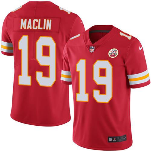 Nike Chiefs #19 Jeremy Maclin Red Youth Stitched NFL Limited Rush Jersey