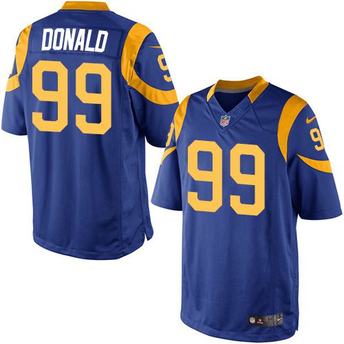 Nike Rams #99 Aaron Donald Royal Blue Alternate Youth Stitched NFL Elite Jersey