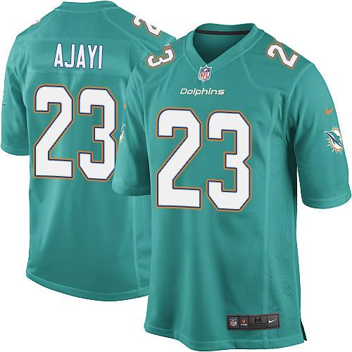 Nike Dolphins #23 Jay Ajayi Aqua Green Team Color Youth Stitched NFL Elite Jersey