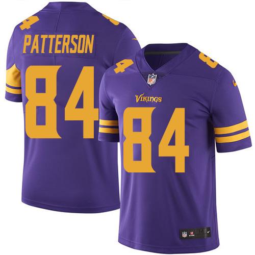 Nike Vikings #84 Cordarrelle Patterson Purple Youth Stitched NFL Limited Rush Jersey