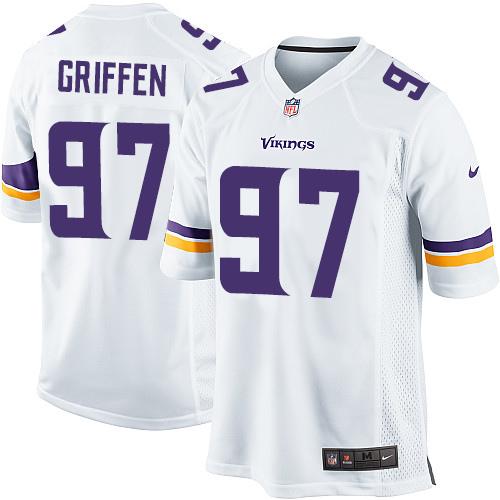 Nike Vikings #97 Everson Griffen White Youth Stitched NFL Elite Jersey