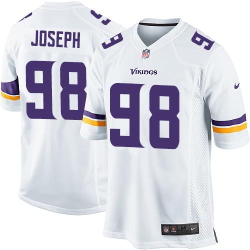 Nike Vikings #98 Linval Joseph White Youth Stitched NFL Elite Jersey