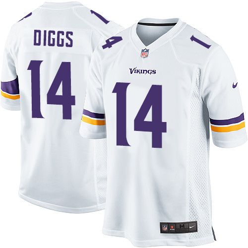 Nike Vikings #14 Stefon Diggs White Youth Stitched NFL Elite Jersey