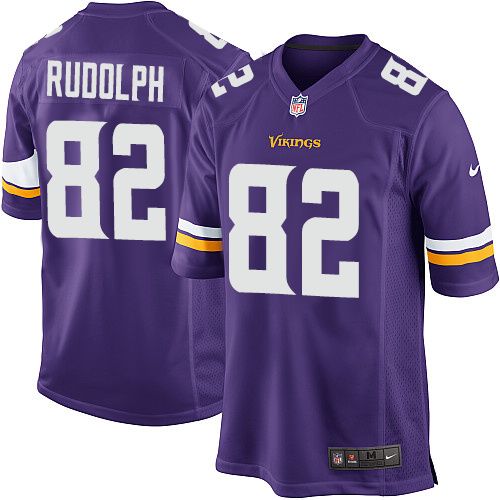 Nike Vikings #82 Kyle Rudolph Purple Team Color Youth Stitched NFL Elite Jersey