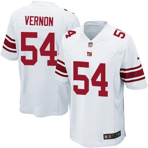 Nike Giants #54 Olivier Vernon White Youth Stitched NFL Elite Jersey