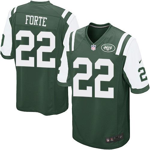 Nike Jets #22 Matt Forte Green Team Color Youth Stitched NFL Elite Jersey