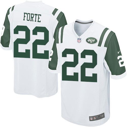 Nike Jets #22 Matt Forte White Youth Stitched NFL Elite Jersey