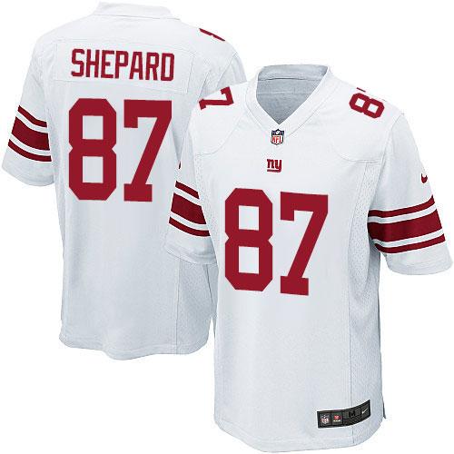 Nike Giants #87 Sterling Shepard White Youth Stitched NFL Elite Jersey