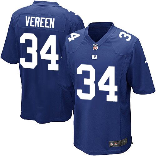 Nike Giants #34 Shane Vereen Royal Blue Team Color Youth Stitched NFL Elite Jersey