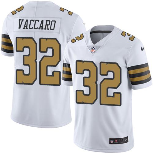 Nike Saints #32 Kenny Vaccaro White Youth Stitched NFL Limited Rush Jersey