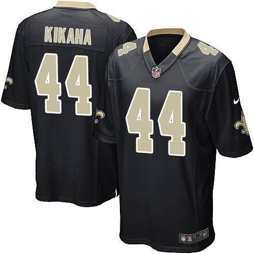 Nike Saints #44 Hau'oli Kikaha Black Team Color Youth Stitched NFL Elite Jersey