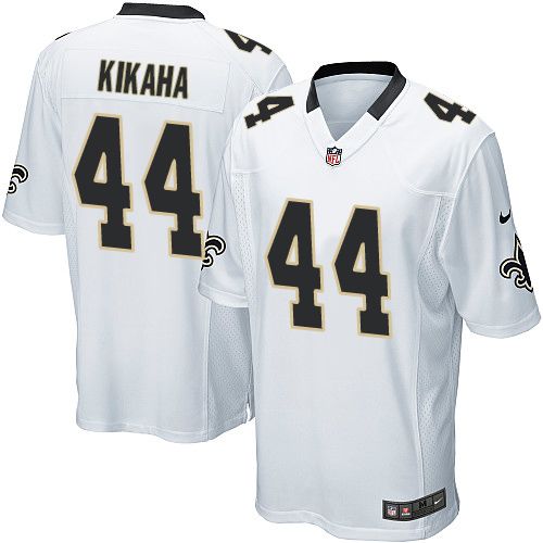 Nike Saints #44 Hau'oli Kikaha White Youth Stitched NFL Elite Jersey