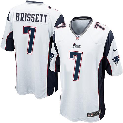 Nike Patriots #7 Jacoby Brissett White Youth Stitched NFL New Elite Jersey
