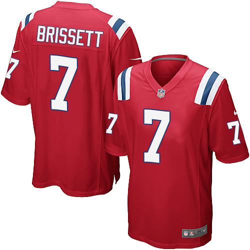 Nike Patriots #7 Jacoby Brissett Red Alternate Youth Stitched NFL Elite Jersey