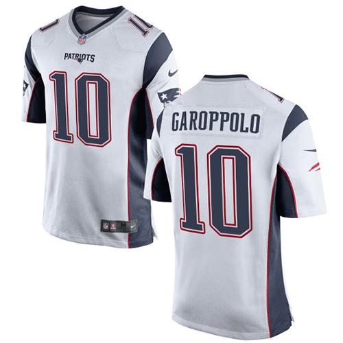 Nike Patriots #10 Jimmy Garoppolo White Youth Stitched NFL New Elite Jersey