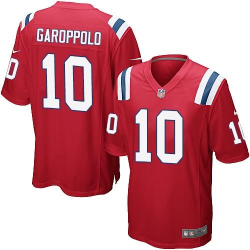 Nike Patriots #10 Jimmy Garoppolo Red Alternate Youth Stitched NFL Elite Jersey