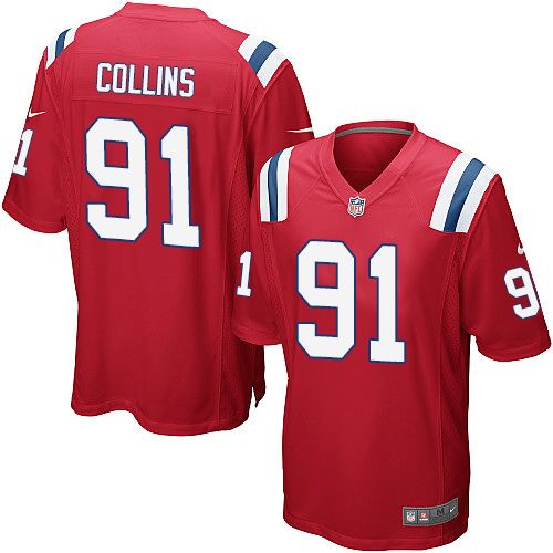Nike Patriots #91 Jamie Collins Red Alternate Youth Stitched NFL Elite Jersey