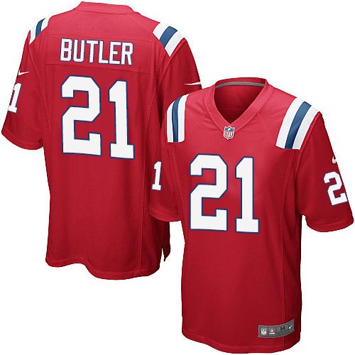 Nike Patriots #21 Malcolm Butler Red Alternate Youth Stitched NFL Elite Jersey