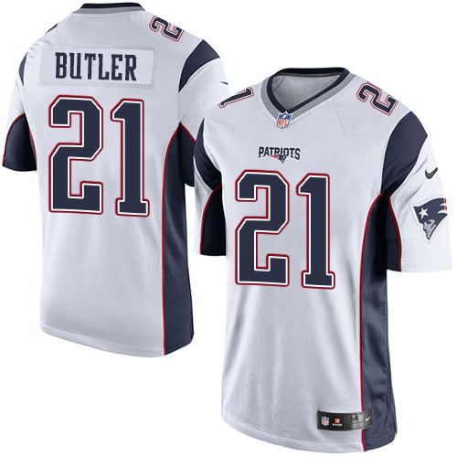 Nike Patriots #21 Malcolm Butler White Youth Stitched NFL New Elite Jersey