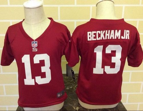 Toddler Nike Giants #13 Odell Beckham Jr Red Alternate Stitched NFL Elite Jersey