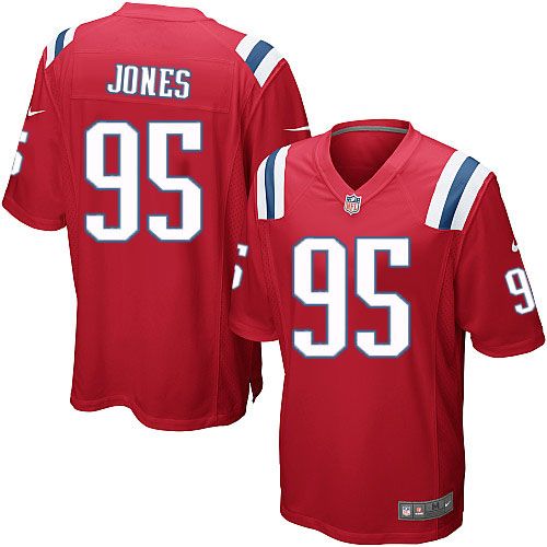 Nike Patriots #95 Chandler Jones Red Alternate Youth Stitched NFL Elite Jersey