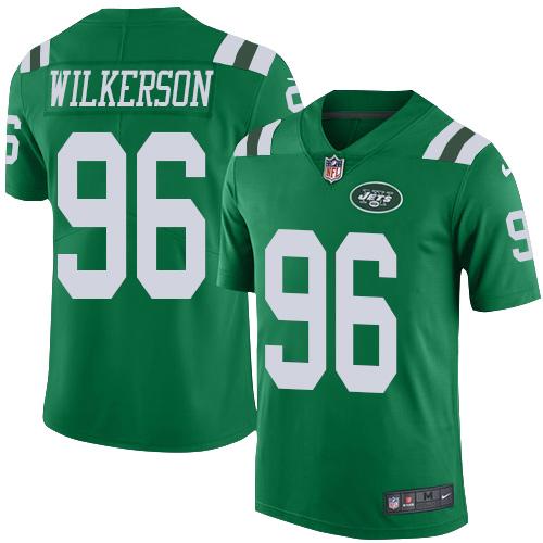 Nike Jets #96 Muhammad Wilkerson Green Youth Stitched NFL Elite Rush Jersey