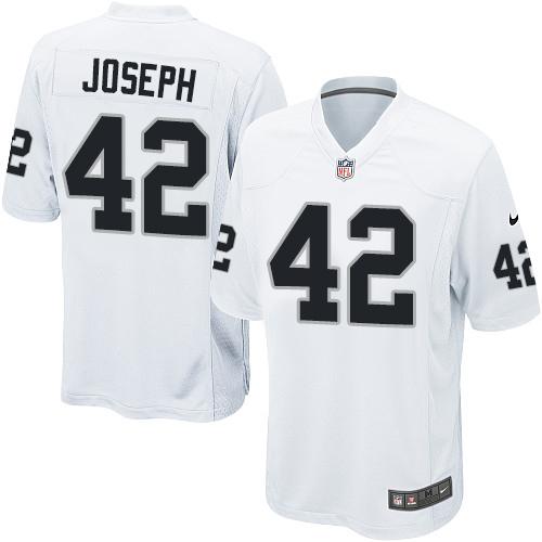 Nike Raiders #42 Karl Joseph White Youth Stitched NFL Elite Jersey