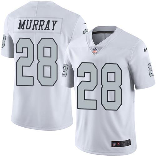 Nike Raiders #28 Latavius Murray White Youth Stitched NFL Limited Rush Jersey