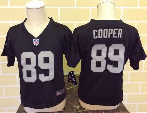 Toddler Nike Raiders #89 Amari Cooper Black Team Color Stitched NFL Elite Jersey