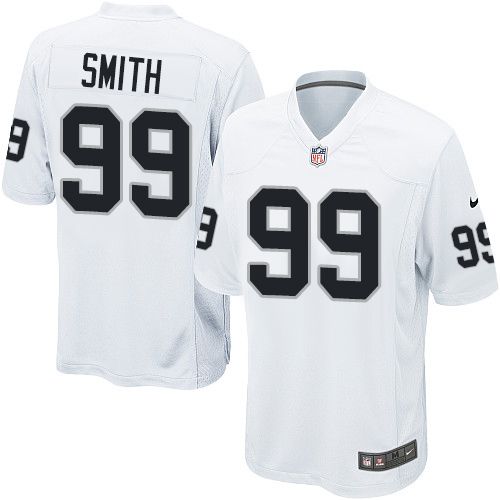 Nike Raiders #99 Aldon Smith White Youth Stitched NFL Elite Jersey