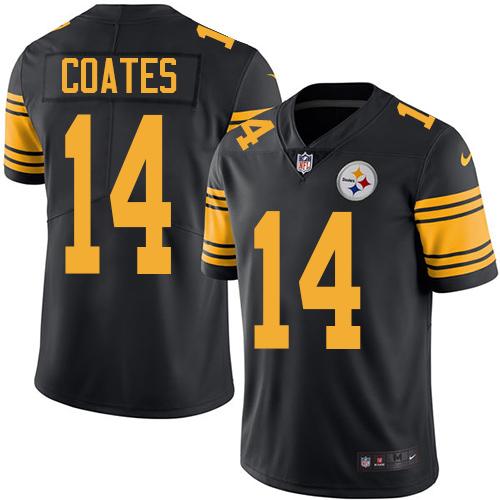 Nike Steelers #14 Sammie Coates Black Youth Stitched NFL Limited Rush Jersey