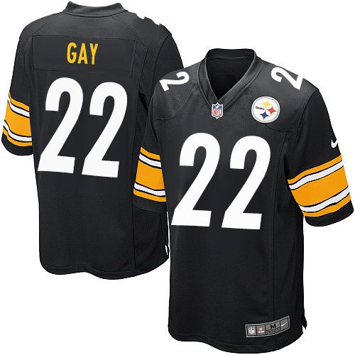 Nike Steelers #22 William Gay Black Team Color Youth Stitched NFL Elite Jersey