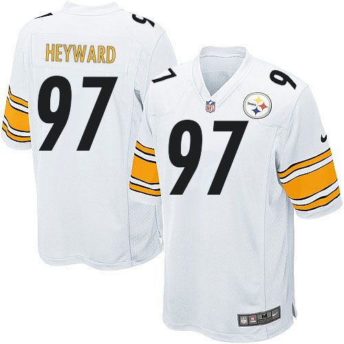 Nike Steelers #97 Cameron Heyward White Youth Stitched NFL Elite Jersey
