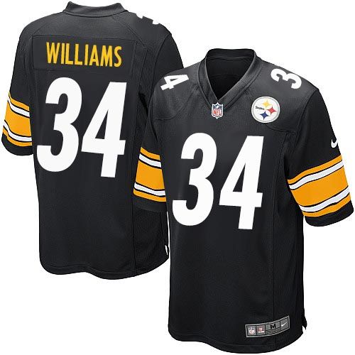 Nike Steelers #34 DeAngelo Williams Black Team Color Youth Stitched NFL Elite Jersey