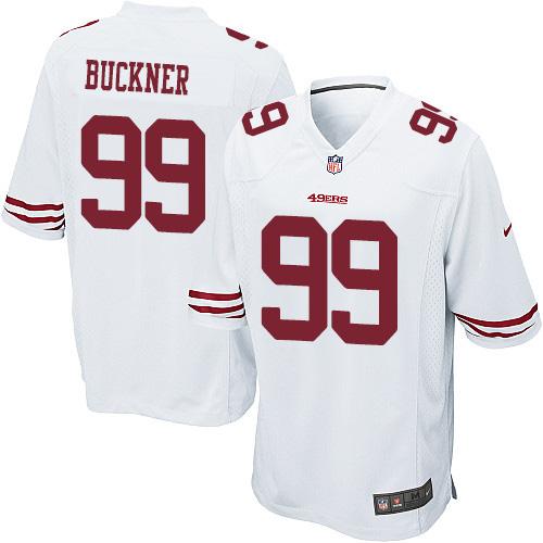 Nike 49ers #99 DeForest Buckner White Youth Stitched NFL Elite Jersey