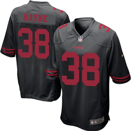 Nike 49ers #38 Jarryd Hayne Black Alternate Youth Stitched NFL Elite Jersey