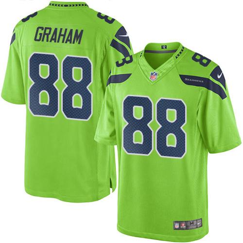 Nike Seahawks #88 Jimmy Graham Green Youth Stitched NFL Limited Rush Jersey