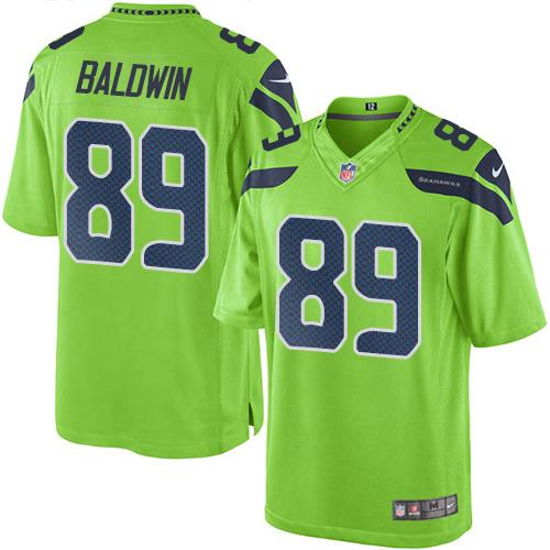 Nike Seahawks #89 Doug Baldwin Green Youth Stitched NFL Limited Rush Jersey
